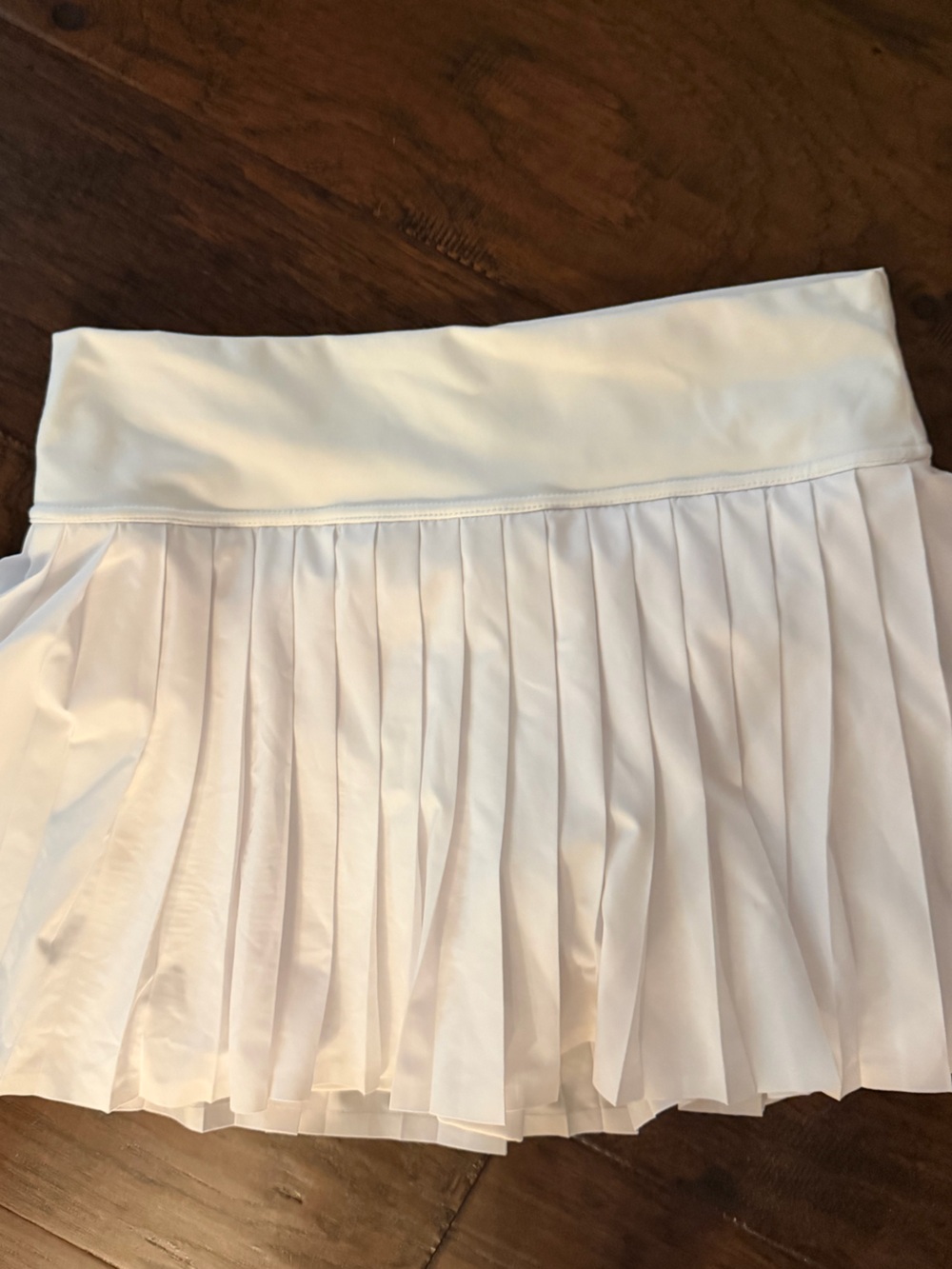 Glyder White Pleated Circle Skater Skirt